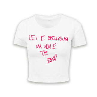 LEI E' BELLISSIMA - T-shirt crop donna